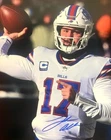 Josh Allen Buffalo Bills QB NFL signed 8x10 photo read description