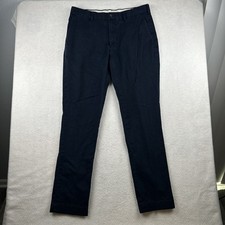 Polo Ralph Lauren Chinos Mens 32x32 32x30 Navy Blue Stretch Slim Fit Preppy