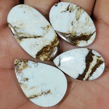 Wild Horse Cabochon: Loose Gemstone For Jewelry Making 83.25 Carat. 4 Pieces Lot
