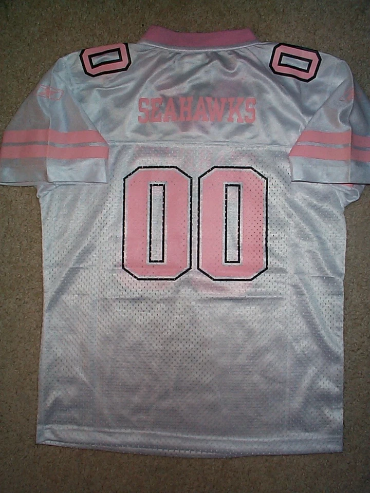 Camiseta de fútbol americano juvenil Reebok Seattle Seahawks #00 NFL *NIÑAS* (L-GRANDE-14) Foto 2 de 2