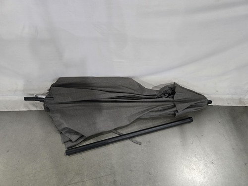 CALIFORNIA UMBRELLA 9' ROUND ALUMINUM PATIO UMBRELLA - CHARCOAL