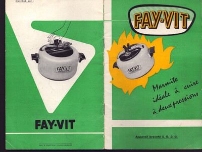 FAYMONT (88) FABRIK / SCHNELLKOCHTÖPFE ''FAY-VIT'' Katalog Bedienungsanleitung Zeitraum 1960