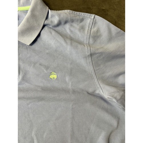 Brooks Brothers Original Fit Performance Supima Polo Shirt Light Blue Mens XL - Picture 2 of 5