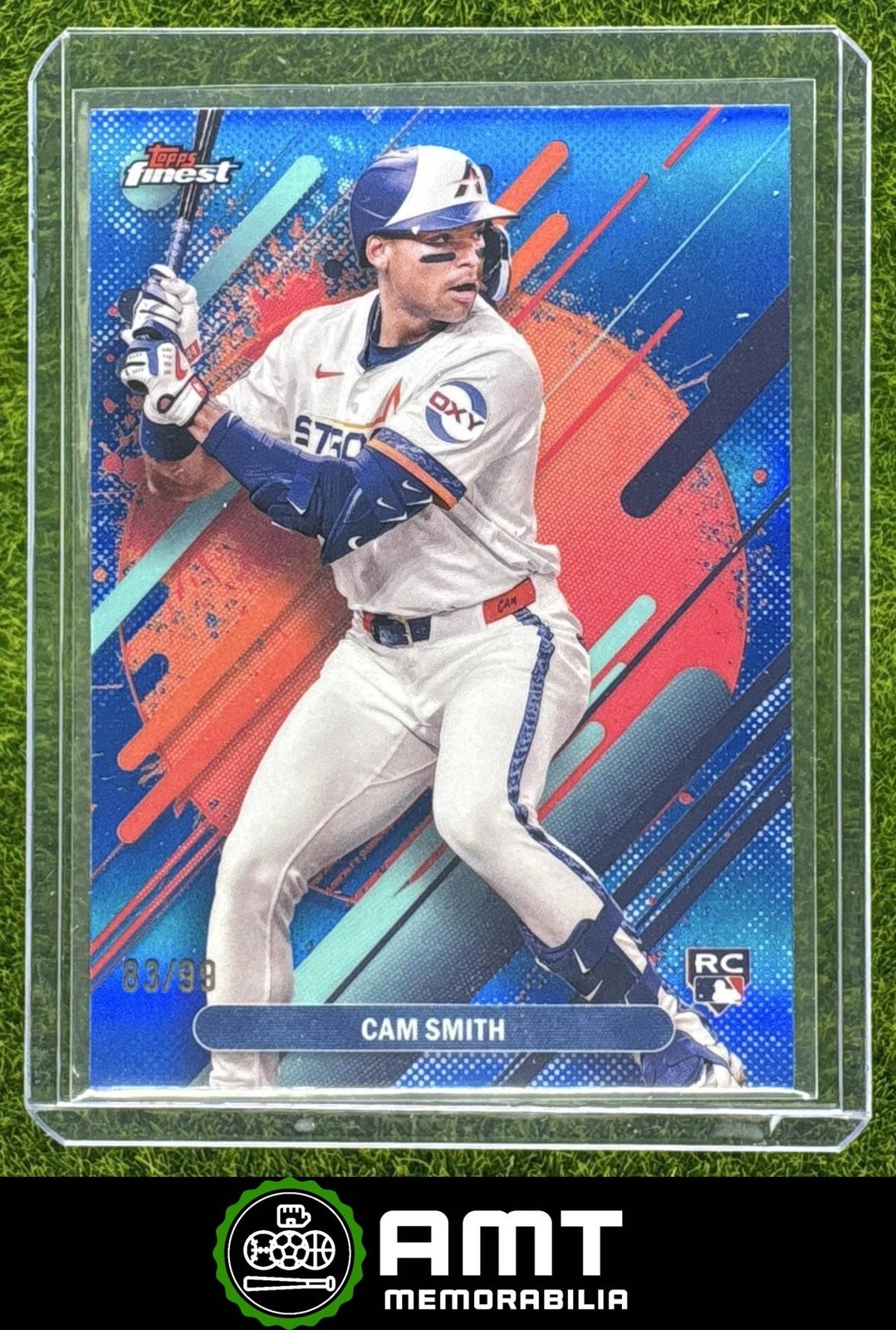 Cam Smith RC 2025 Topps Finest Blue Refractor 83/99 Rare Houston Astros #223