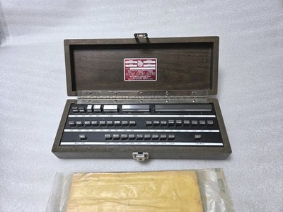 Starrett Webber RS36A1 36 piece, Rect., Steel, English Gage Block Set, Grade 2