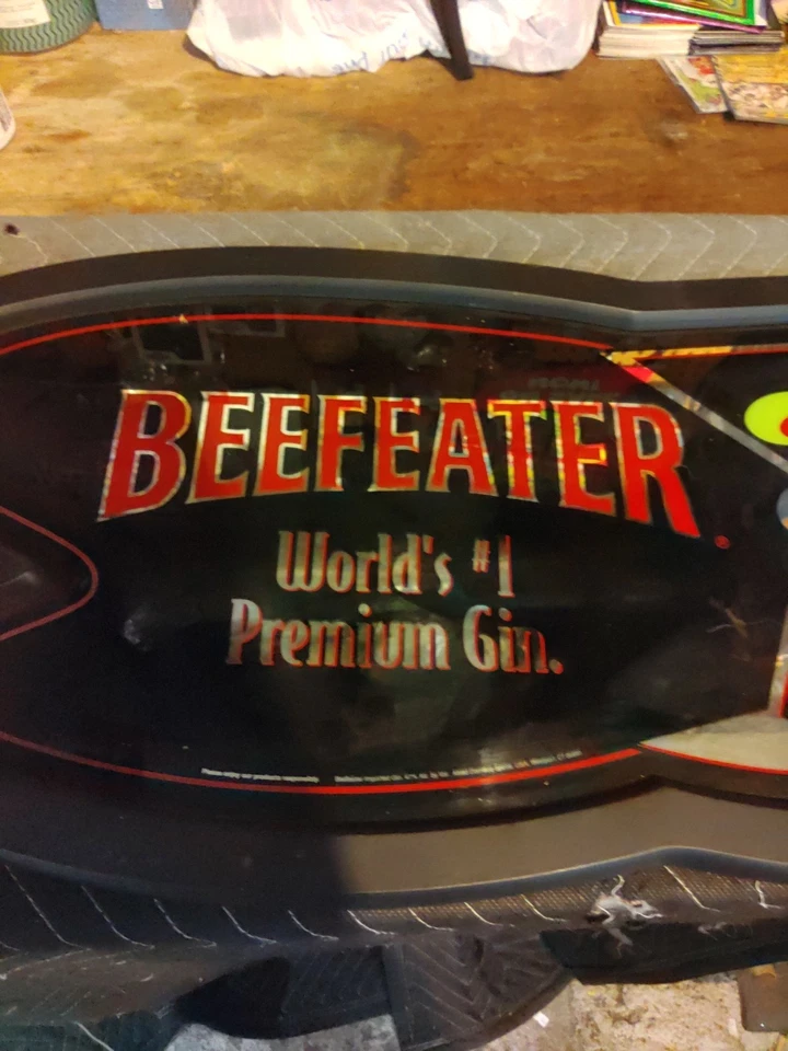 Letrero de barra promocional de ginebra Beefeater Premium excelente forma Foto 4 de 4