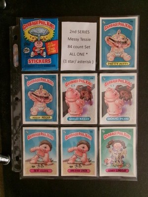 Garbage Pail Kids 1985 OS 2ND Messy Tessie GLOSSY 84 set all * one asterisk