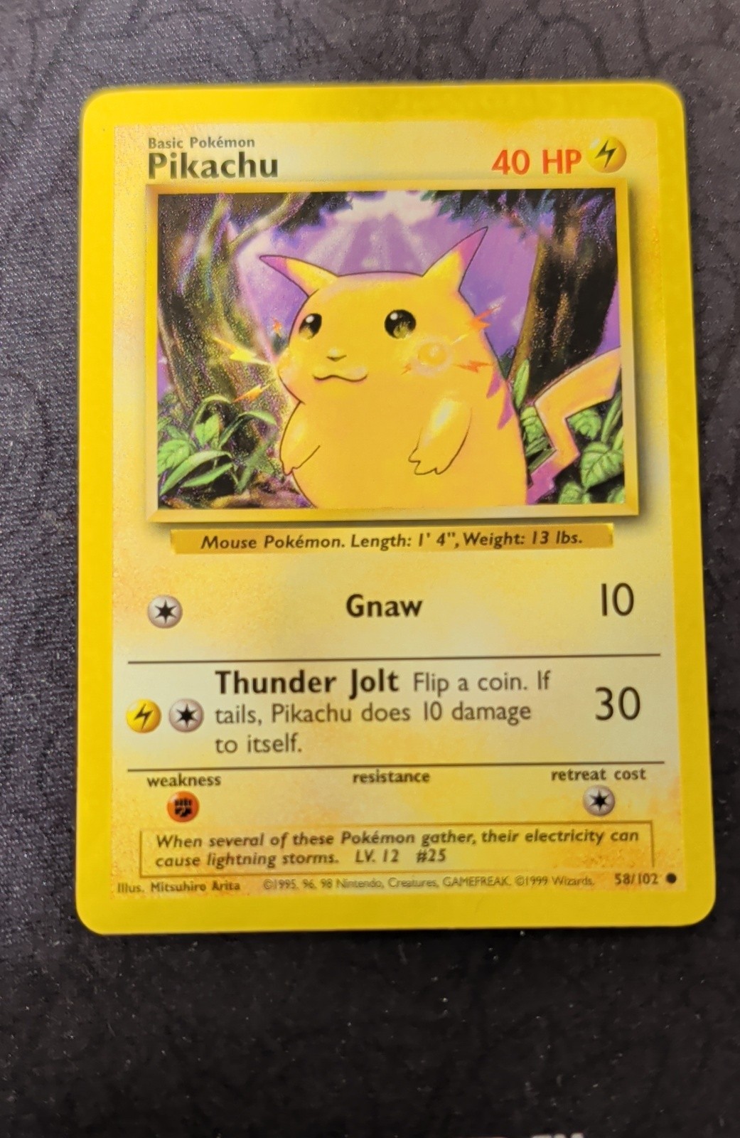 Pikachu 058/102 Base Set Regular