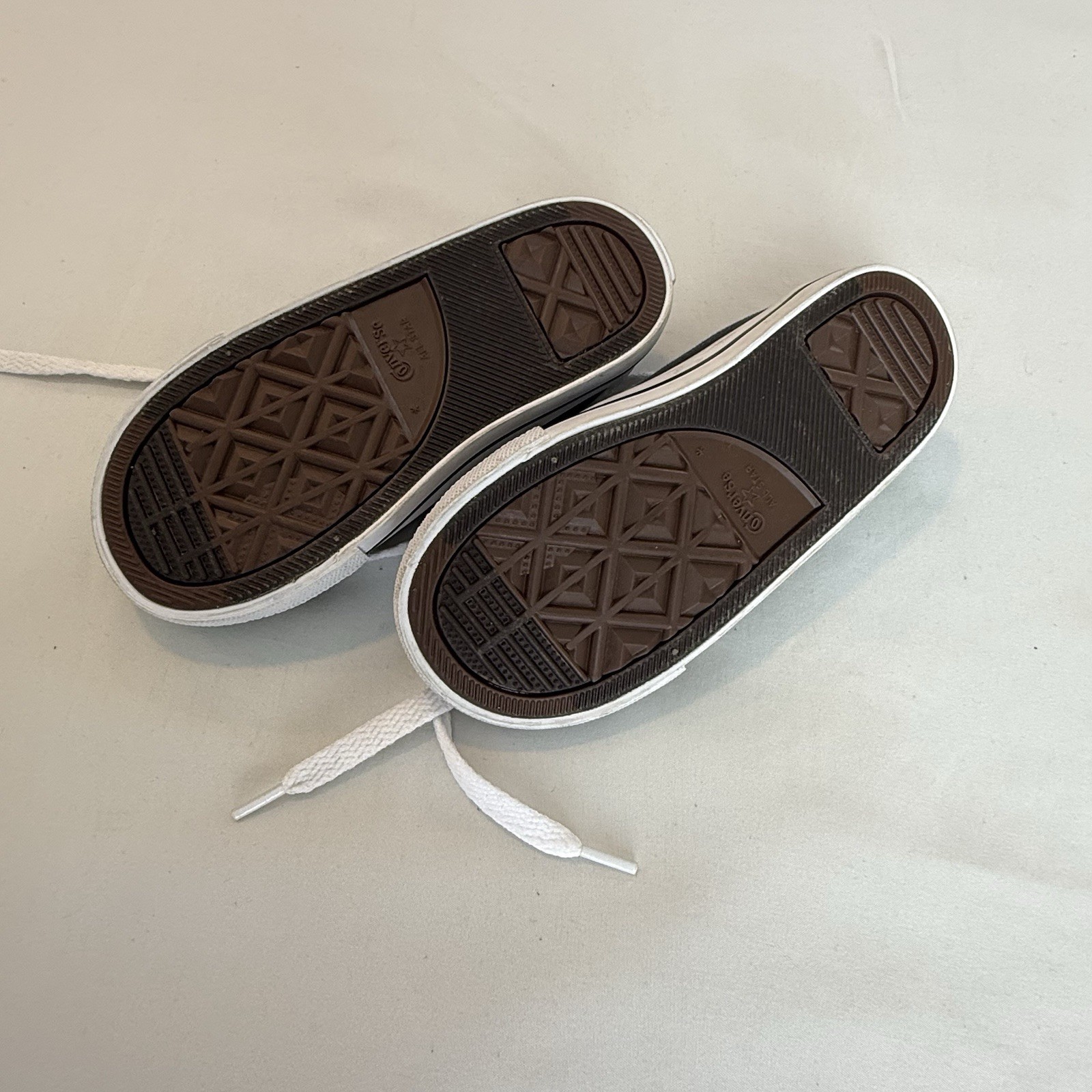 Converse All Star Low Top Sneakers Black White Canvas Baby 9 Classic thumbnail 7