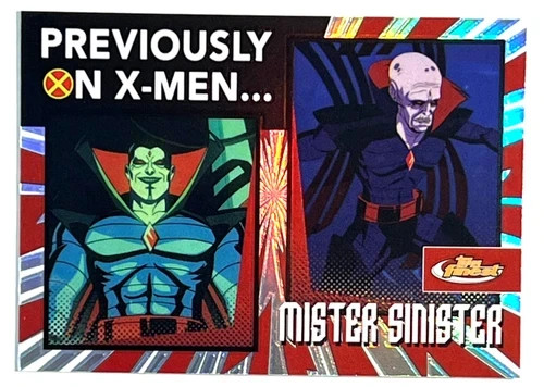2025 Topps Finest X-Men 97 Previously on X-Men MISTER SINISTER # PO-18!