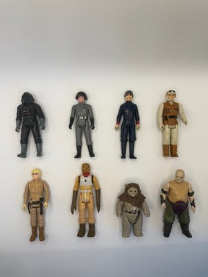 Vintage Star Wars Kenner Figure Lot x8 1977 1984 Ewok Death Squad Rancor Guard