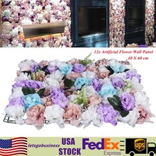 12 Pcs Flower Wall Panel for Flower Wall Backdrop Wedding Party Background Venue