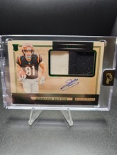 2024 Panini One Football Jermaine Burton RC 2-Color Patch On-Card Auto RPA /49