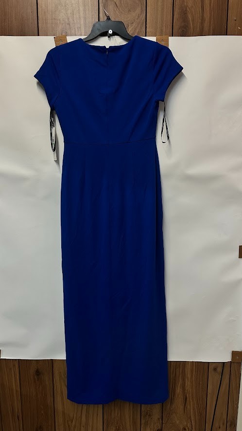 royal blue calvin klein blue dress CALVIN KLEIN Royal Blue Wrap Dress Size 4 – Style Exchange Boutique PGH main image 1