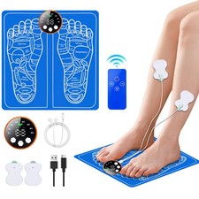 EMS Neuropathy Foot Massager Mat-Electric Deep Reshaping Kneading Pain Relax