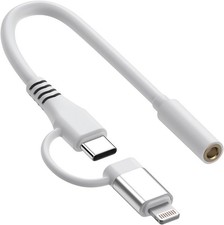 Lightning to 3.5 mm Headphone Jack Adapter iPhone Aux Audio Dongle MFi Certified