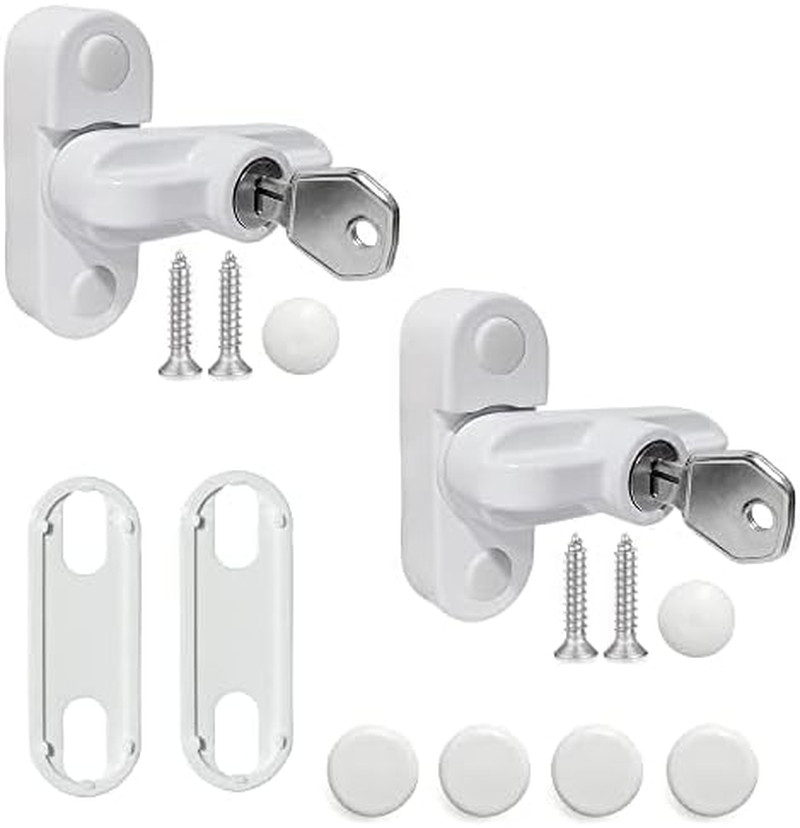 Window Sash Jammer Locks Set 2 PCS Window Locks and Door Jammer Upvc Sash Jammer