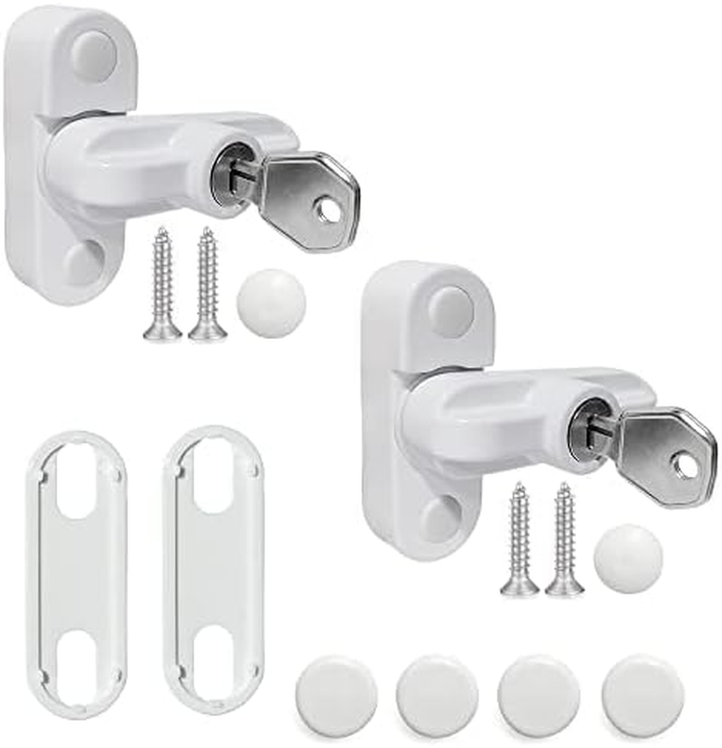 Window Sash Jammer Locks Set 2 PCS Window Locks and Door Jammer Upvc Sash Jammer