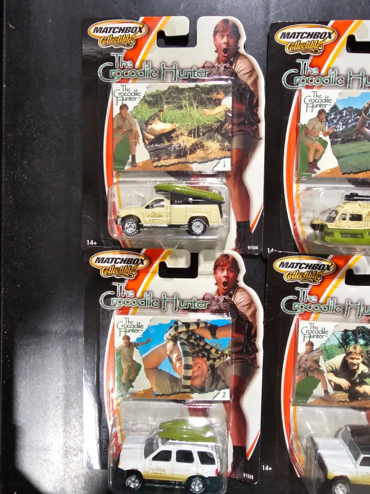 The Crocodile Hunter SET of 4 eBay 2002 MATCHBOX Collectibles MOC NEW #2 - Image 2 of 4