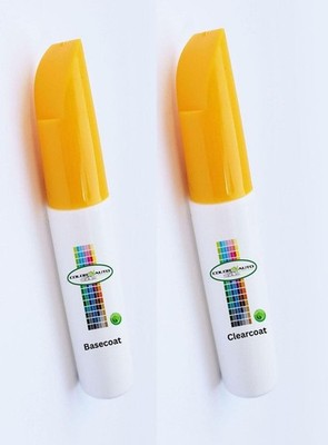 Basecoat & Clearcoat Pen & Brush KIT for 2025 Toyota Absolute Zero (D01)