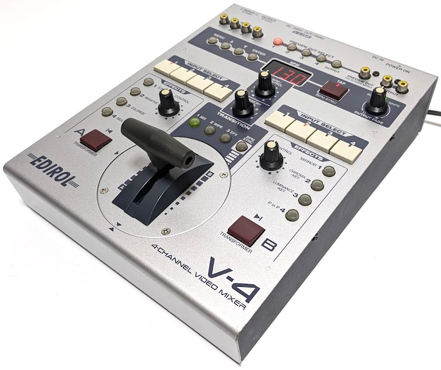 EDIROL V-4 4チャンネルビデオミキサー EDIROL V-4 4 Channel Video Mixer AV Switcher Full Digital Effects