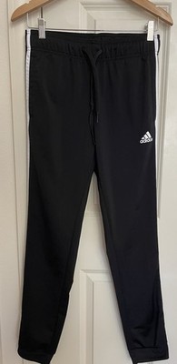 Adidas Black Striped Track Joggers Pants Sz S Athletic