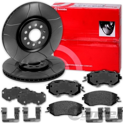 brembo GESCHLITZTE BREMSSCHEIBEN + BELÄGE VORNE passend für TOYOTA GT86 + BRZ