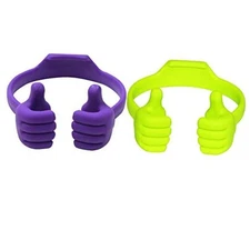  Thumbs-Up Phone Stand for Tablets, E-Readers and Smart for 4"-10" Green,Purple