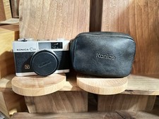Konica C35V Silver 35mm Film Camera 38mm f1.8 Lens From JAPAN