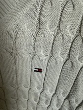 Zopfmuster Tommy Hilfiger Pullover Cream Grau...