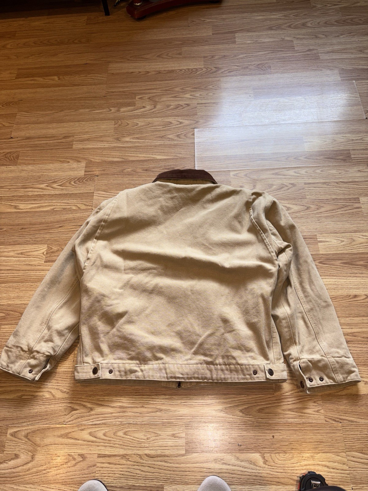 Carhartt x Stussy Men's Beige Brown Insulated Work Jacket Full Zip Size  thumbnail 4