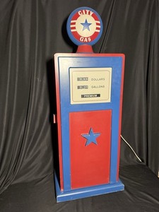 City Gas Gas Pump Light Up Book Shelf