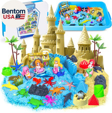 Sensory Bin, 57Pcs Ocean Mermaid Sensory Bins for Toddlers Sand Art Kit Sea Anim