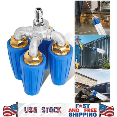 #ad 4 Turbo Nozzle Pressure Washer 360° Rotating 2.5 Orifice 1 4quot; Quick Connect $69.99