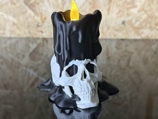 3D Printed Skull Candle LED Tealight Halloween Fall Party For Indoor and Outdoor