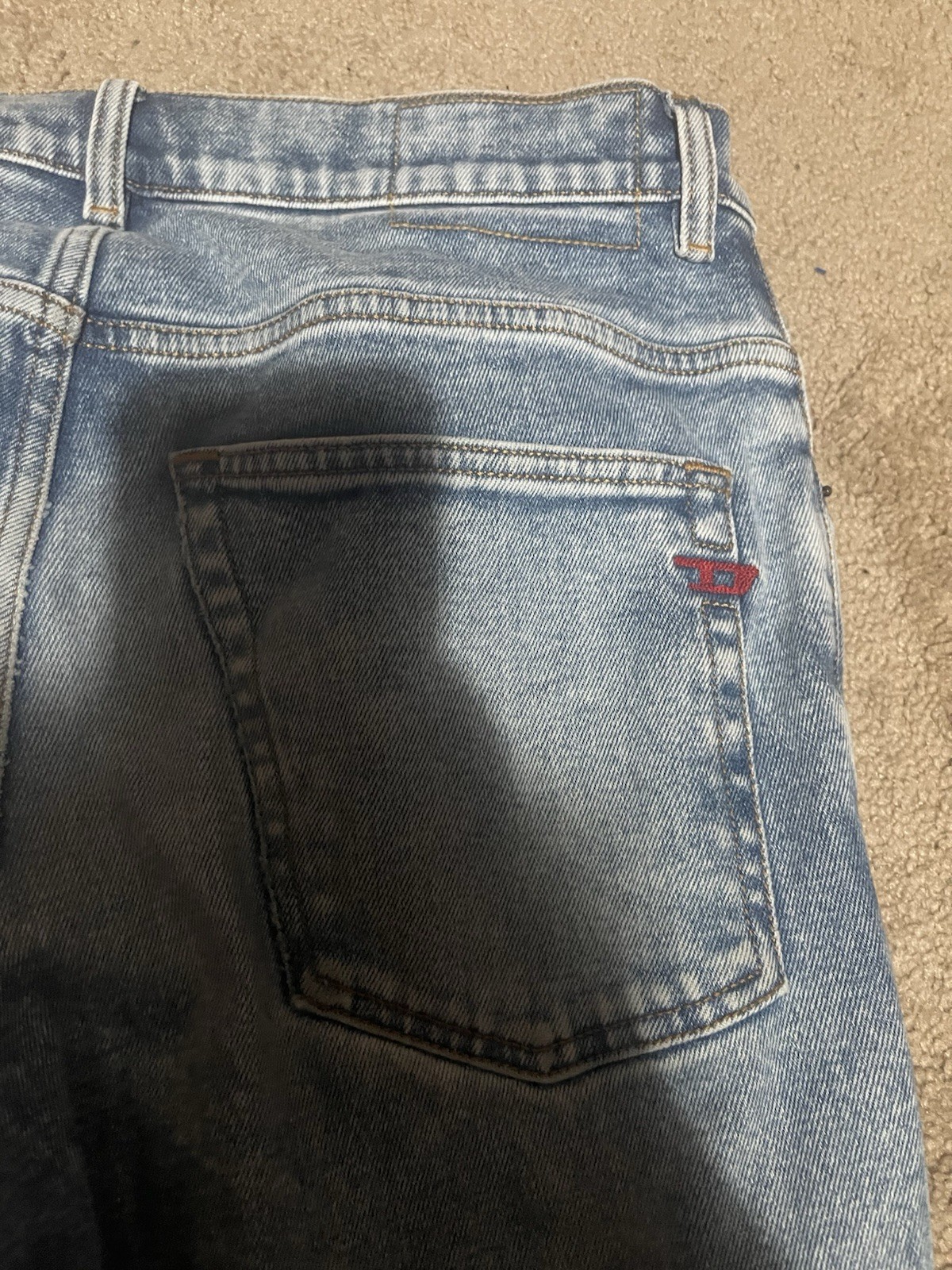 VTG Diesel Industry Denim Jeans Button Fly Buttons Size 33x29 image 6
