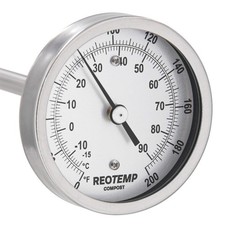 REOTEMP Compost Thermometer 24 Inch Stem Fahrenheit/Celsius Made in USA