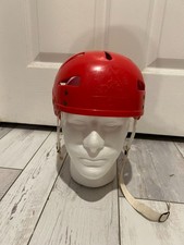Vintage ABC (bought out by JOFA) ice hockey helmet RED SR