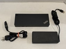 Lenovo ThinkPad Hybrid USB-C USB-A Dock With Power Cord Model DUD9011D1 Works