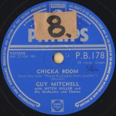 Guy Mitchell - Chicka Boom / Hannah Lee (Shellac, 10'')