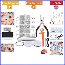 Jewelry Making Supplies Kit with Beads, Pliers, Findings  Wires for Adults