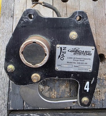 OBOARD SYSTEMS 2,000 LB LOAD CAPACITY HELICOPTER CARGO HOOK