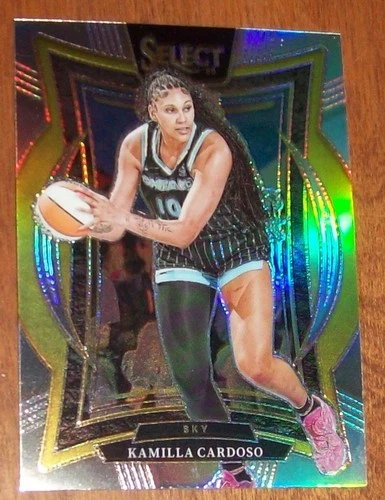 2025 Panini WNBA Select Basketball Kamilla Cardoso Silver Prizm Card