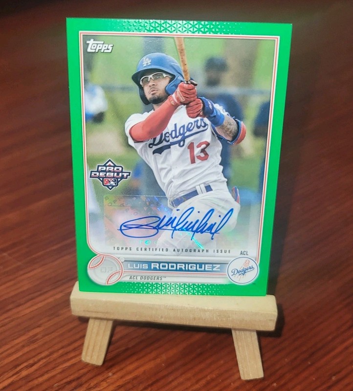 2022 Topps Pro Debut Green Auto /99 Luis Rodriguez #PD-193 Auto