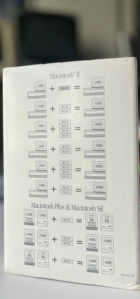 Apple Macintosh Classic Vintage 2mb RAM Memory Upgrade 4 30 PIN SIMM + Box Works - Image 3 of 4