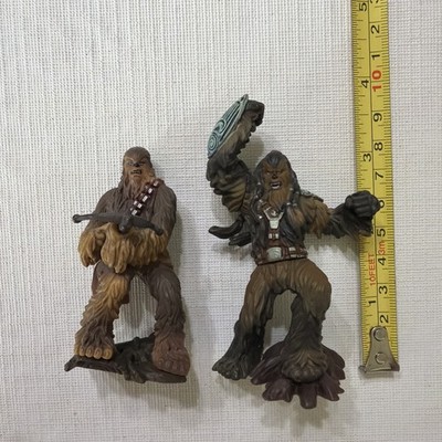 Star Wars Chewie Chewbacca Action Figure Pair Hasbro 2005 LFL 3 