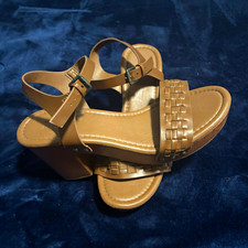 Women s Brown Leather Ankle Strap Sandals Bra...