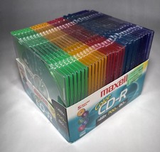Maxell Color CD-R Music Blank Media 80 Minute 700MB 30 PACK BRAND NEW  Sealed