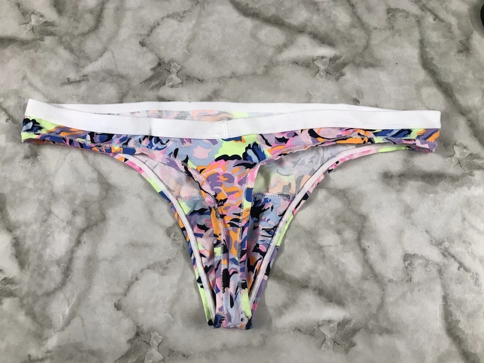 HANES 丁字裤花卉大号弹力棉多色 — 第 3/4 张图片