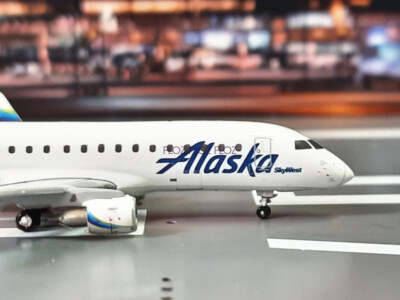 GeminiJets Alaska Airlines for EMBRAER ERJ-175 N186SY 1:400